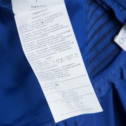 Pre Owned RED Valentino Blue Gathered Bustier Midi Dress S