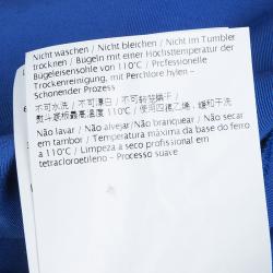 Pre Owned RED Valentino Blue Gathered Bustier Midi Dress S