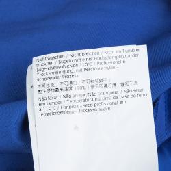 Pre Owned RED Valentino Blue Gathered Bustier Midi Dress S