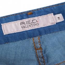 Red Valentino Indigo Denim Boot Cut Jeans M