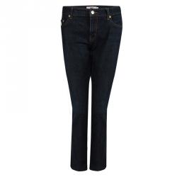 Pre Owned Red Valentino Indigo Denim Dark Wash Straight Fit Jeans L