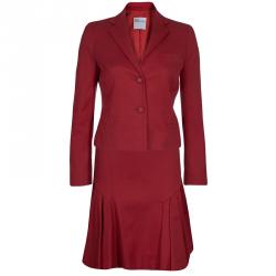 Red Valentino Red Skirt Suit S