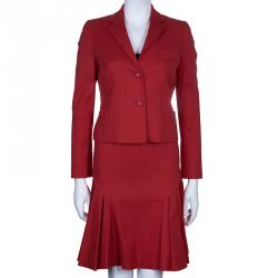 Red Valentino Red Skirt Suit S