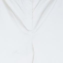 Reem Acra Cream Silk Pants S