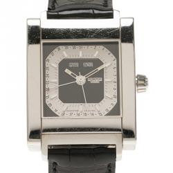 Roberge Black Stainless Steel Pégase Quantième Women's Wristwatch 32MM