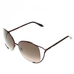 مملوكة مسبقًا نظارة شمسية روبرتو كافالي 665S غيراسول بني ميتاليك