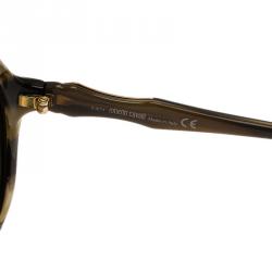 Pre Owned Roberto Cavalli Brown Bougainvillea Square Sunglasses