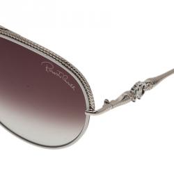 Pre Owned Roberto Cavalli White Tureia Aviators
