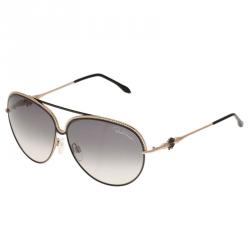 Pre Owned Roberto Cavalli Black Tureia Aviators