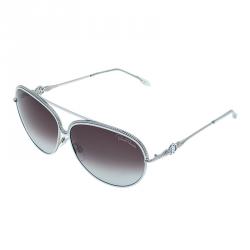 Pre Owned Roberto Cavalli White Tureia Aviators
