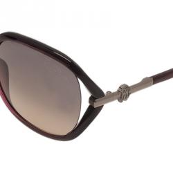Pre Owned Roberto Cavalli Purple Edera Square Sunglasses