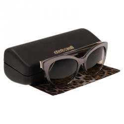 Pre Owned Roberto Cavalli Grey Albaldah Cat Eye Sunglasses