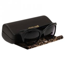 Pre Owned Roberto Cavalli Black Acubens Cat Eye Sunglasses