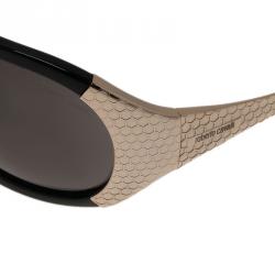 Pre Owned Roberto Cavalli Black and Gold Antigone Sunglasses