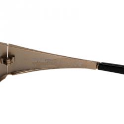 Pre Owned Roberto Cavalli Black and Gold Antigone Sunglasses