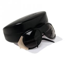 Pre Owned Roberto Cavalli Black and Gold Antigone Sunglasses