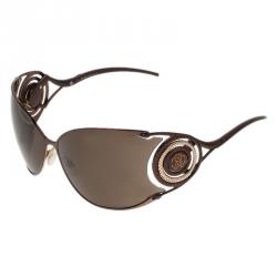 مملوكة مسبقًا Roberto Cavalli Brown Zircone Sunglasses