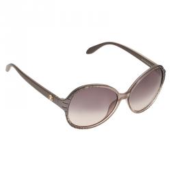 Pre Owned Roberto Cavalli Grey Maria Round Sunglasses