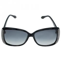 مملوكة مسبقًا Roberto Cavalli Black Alloro Metal Accented Butterfly Sunglasses