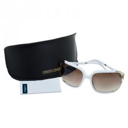 Pre Owned Roberto Cavalli White Talisia Sunglasses