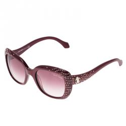 Pre Owned Roberto Cavalli Red Swarovski Crystal Embellished Altair Sunglasses