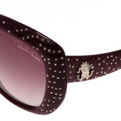 Pre Owned Roberto Cavalli Red Swarovski Crystal Embellished Altair Sunglasses