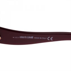 Pre Owned Roberto Cavalli Red Swarovski Crystal Embellished Altair Sunglasses