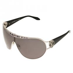 Roberto Cavalli Silver Marotiri Shield Sunglasses