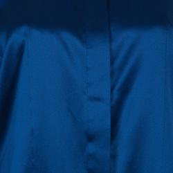 Pre Owned بلوزة روبرتو كافالي ستان أزرق M