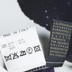 Pre Owned تنورة ماكسي روبرتو كافالي حرير مطبع متعدد الألوان غير متماثلة M