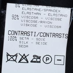 مملوكة مسبقًا فستان روبرتو كافالي طباعة متباينة نقشة الفهد M