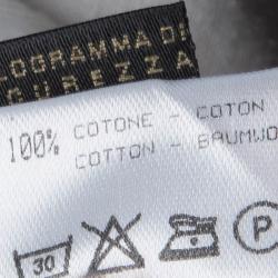 Pre Owned Roberto Cavalli Multicolor Floral Printed Distressed Denim Jeans S