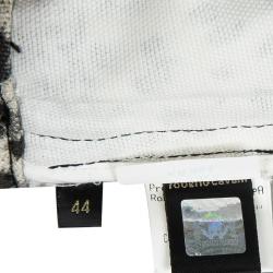 Pre Owned Roberto Cavalli Animal Printed Cotton Belted Maxi Skirt M