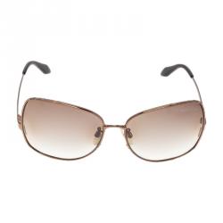 Pre Owned Roberto Cavalli Brown Menta Square Sunglasses