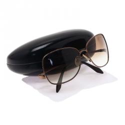 Pre Owned Roberto Cavalli Brown Menta Square Sunglasses