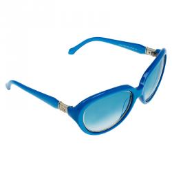 Pre Owned Roberto Cavalli Blue Acqua Cat Eye Sunglasses