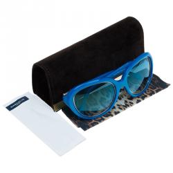 مملوكة مسبقًا نظارة شمسية روبرتو كافالي زرقاء أكوا عين القطة