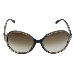 Pre Owned نظارة شمسية روبرتو كافالي ماريا ثنائية اللون مستديرة