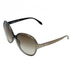 Pre Owned نظارة شمسية روبرتو كافالي ماريا ثنائية اللون مستديرة