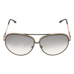 Pre Owned Roberto Cavalli Black and Gold Tureia Sunglasses