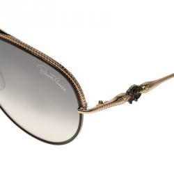 Pre Owned Roberto Cavalli Black and Gold Tureia Sunglasses