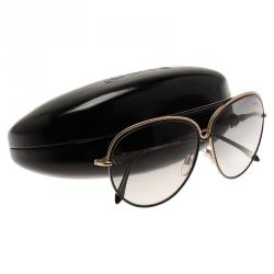 Pre Owned Roberto Cavalli Black and Gold Tureia Sunglasses