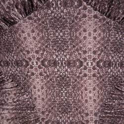 Pre Owned Roberto Cavalli Animal Print Gathered Long Sleeve Dress S