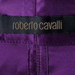 مملوكة مسبقًا Roberto Cavalli Purple Sleeveless Top M