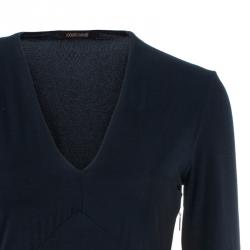 Pre Owned Roberto Cavalli Black Animal Printed Dress M