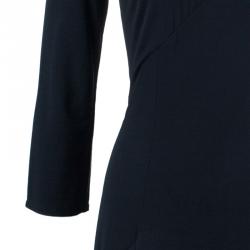 Pre Owned Roberto Cavalli Black Animal Printed Dress M