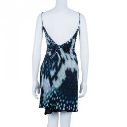 Pre Owned فستان روبرتو كافالي نقوش جلد الحية M