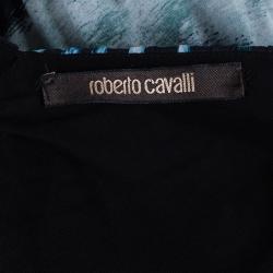 Pre Owned فستان روبرتو كافالي نقوش جلد الحية M