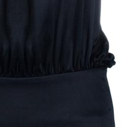 Pre Owned بلوزة روبرتو كافالي سوداء بتفاصيل ذهبية S