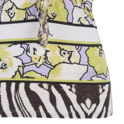 Pre Owned Roberto Cavalli Yellow Multicolor Top M
